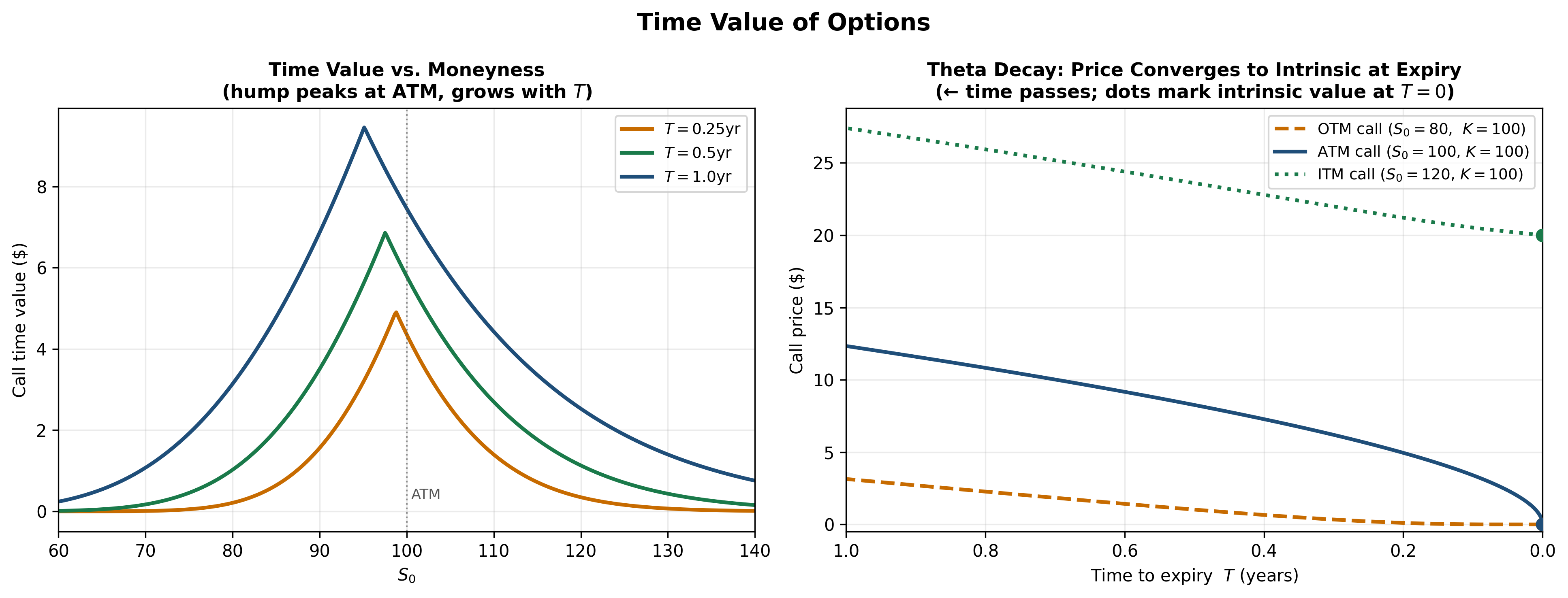 Time Value Hump and Theta Decay